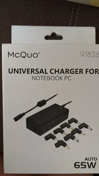 Cargador Universal McQuO 65W Notebook PC