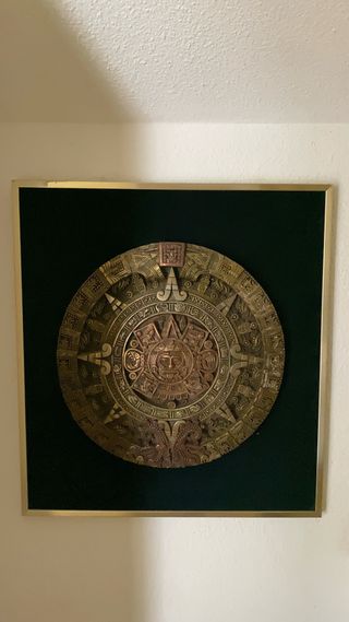 Cuadro antiguo estilo azteca