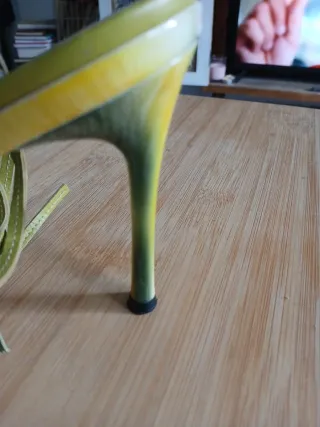Sandalias FLUXA Tacon Verde Hojas