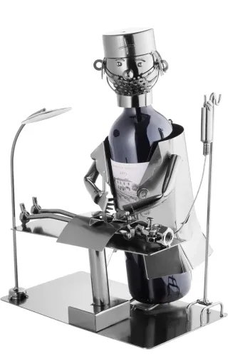 Porta bottiglie in ferro battuto