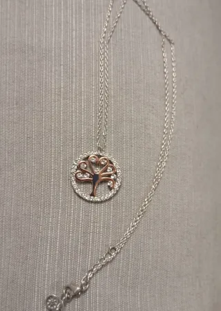 Collana Albero della Vita con zirconi