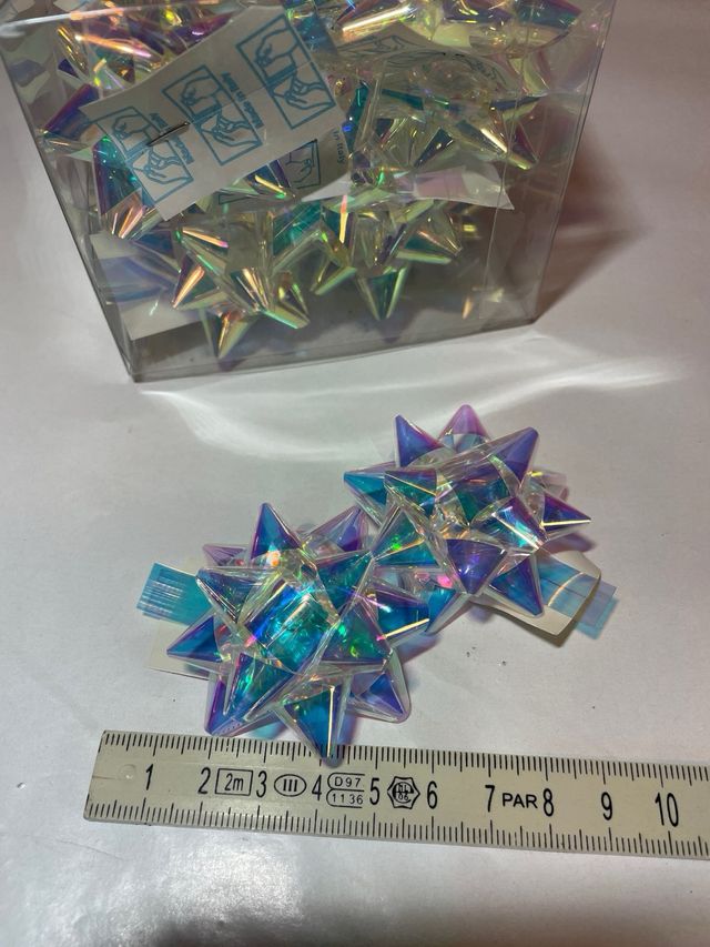 20 Lazos Adhesivos Iridescentes