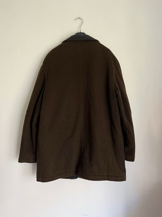 Abrigo Lacoste Lana y Cachemira Marrón