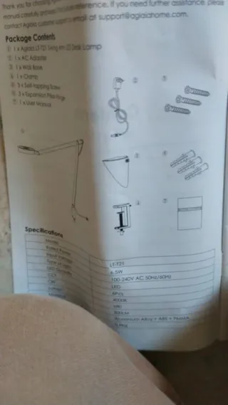 Lampada LED da scrivania