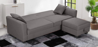 DIVANO LETTO IN ROSSO BRILLANTE: UNICO.