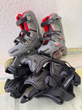 Patines en línea y protecciones Firefly