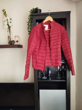 Chaqueta acolchada roja T/XS