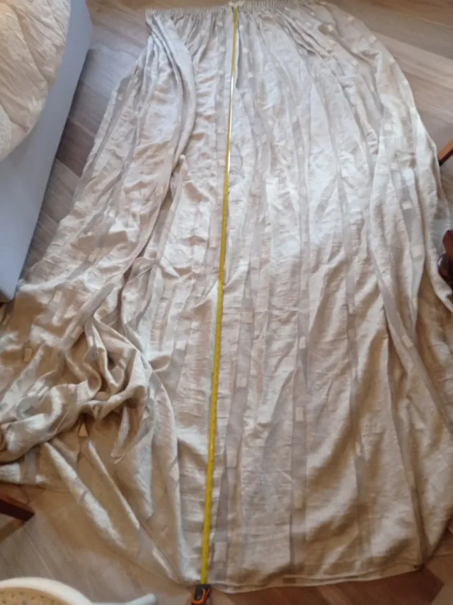 Tenda laterale beige trasparente