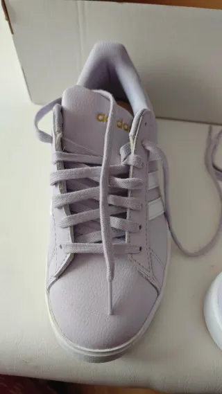 Zapatillas Adidas Grand Court 2.0 Lila Mujer