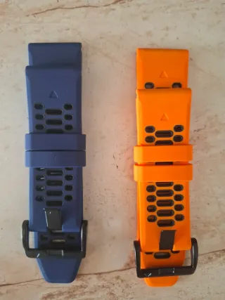 Correas para reloj Gamin 26mm Azul y Naranja