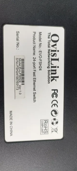 OvisLink EVO-FSH24 Switch Ethernet 24 Puertos