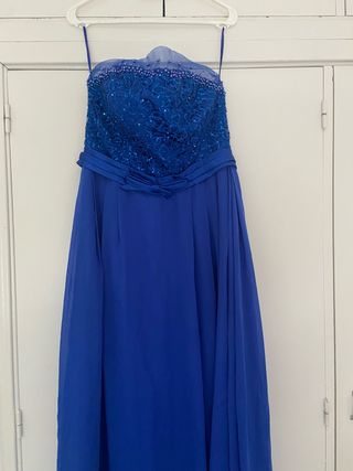 Vestido de fiesta azul