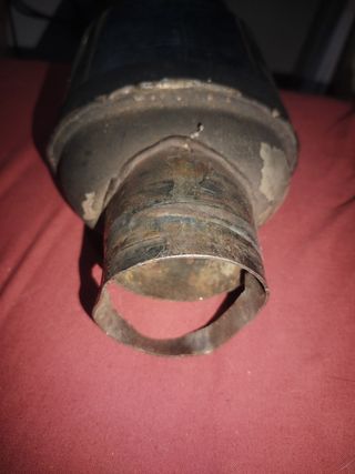 Cola de escape cromada
