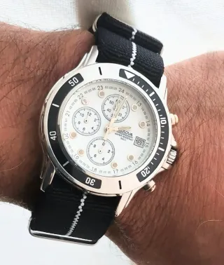 Reloj vintage Bulova Cronograph 500ft