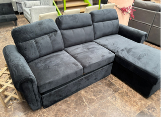 DIVANO LETTO IN OFFERTA. DISPONIBILE IN GRIGIO E NERO