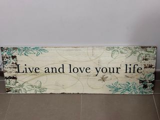 Cuadro decorativo Live and Love