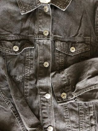 Cazadora vaquera negra Pull&Bear