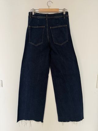 Straight Navy Blue Jeans