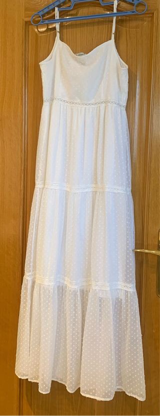 Vestido blanco largo tirantes