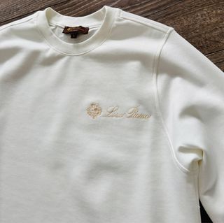 Sudadera Loro Piana Hombre Talla S Blanca