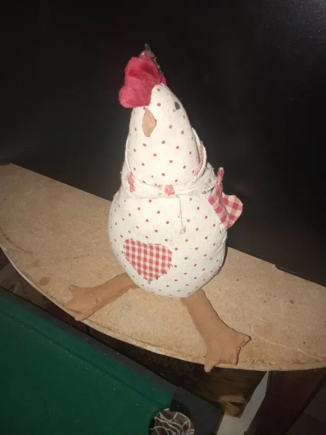 Gallina sujetapuertas vintage