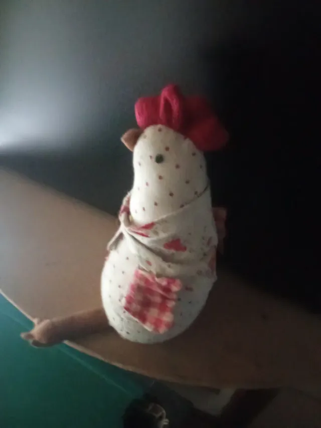 Gallina sujetapuertas vintage