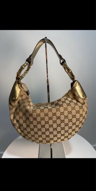 Bolso Gucci Beige y Dorado