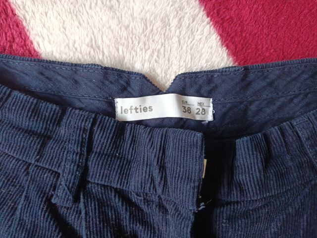 Pantalón de pana corduroy mujer talla 38