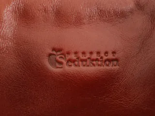 Bolso de piel vintage marrón