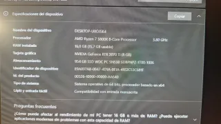 Tarjeta Gráfica NVIDIA RTX 3070 Ti