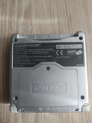 Game Boy Advance SP Plata