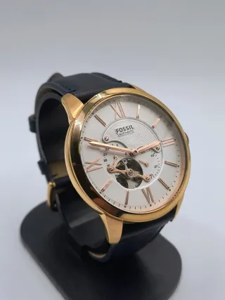 Reloj Fossil Automático Dorado y Blanco