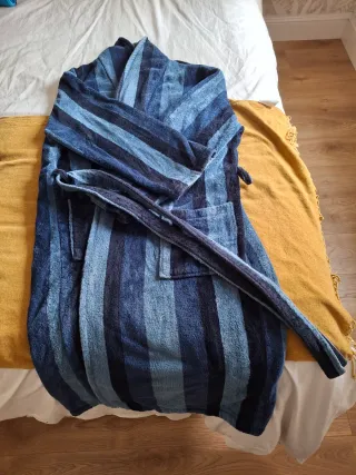 Albornoz hombre talla M rayas azules