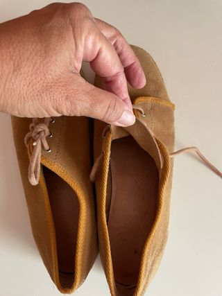 Zapatos ante camel talla 40