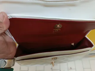 Bolso Chanel Blanco y Dorado