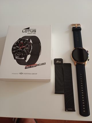 Lotus Smartime Smartwatch Negro y Dorado
