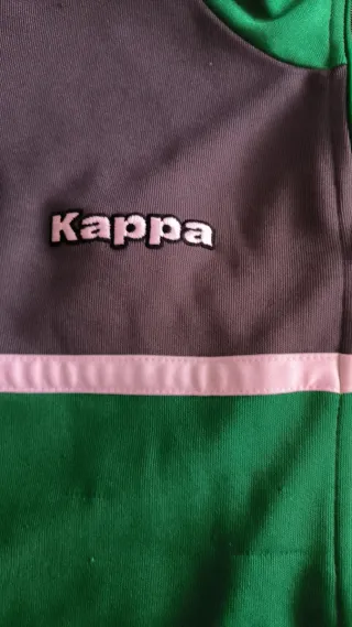 Chaqueta Chándal Betis Kappa Gris y Verde