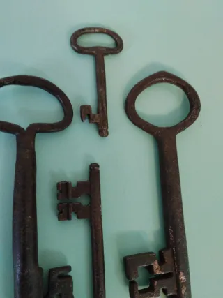 Chiavi Antiche in Ferro,cm 15/12/7