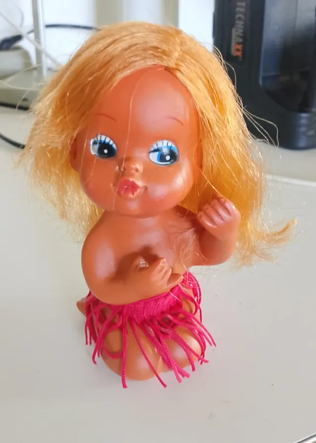 Bambola Tiki Hula Vintage Made in Japan