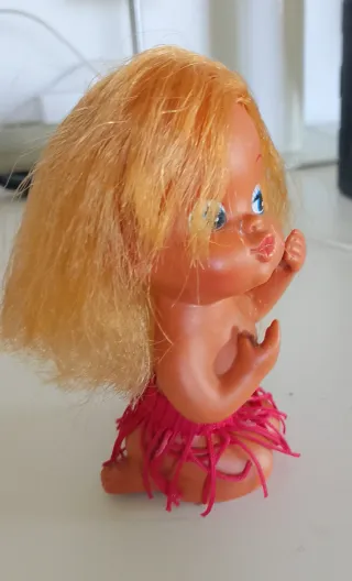 Bambola Tiki Hula Vintage Made in Japan