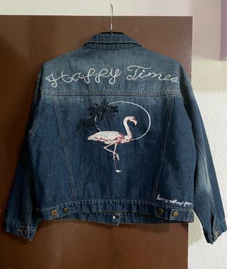 Chaqueta Vaquera NUEVA T. ÚNICA Mujer bordada
