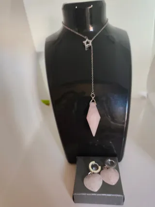 Conjuntos de collar y pendientes de piedras 