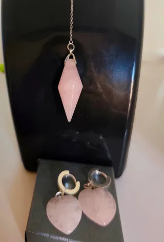 Conjuntos de collar y pendientes de piedras 