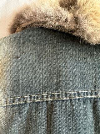 Cazadora vaquera Mango cuello pelo desmontable