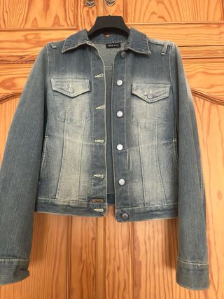 Cazadora vaquera Mango cuello pelo desmontable