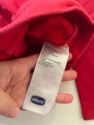 Felpa bambina CHICCO rossa taglia 8 anni