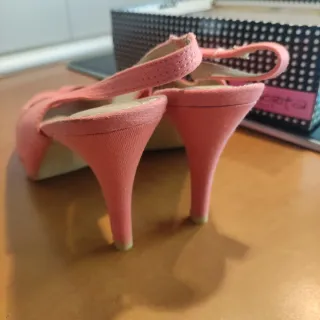 Sandalias Slingback Coral Talla 39