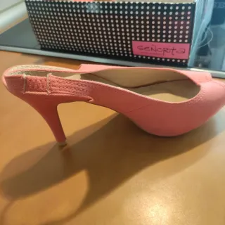 Sandalias Slingback Coral Talla 39