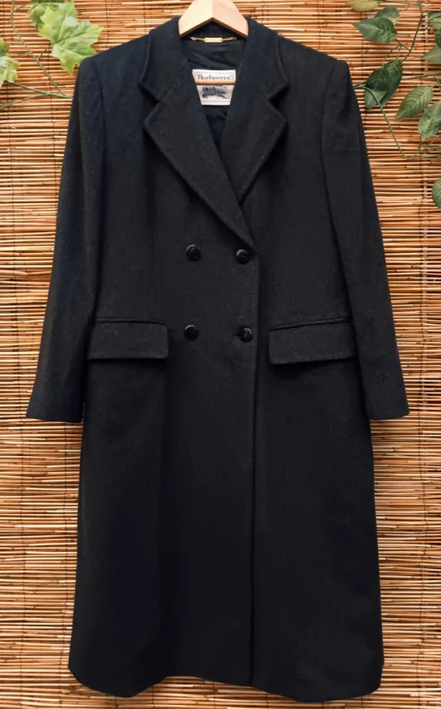 Gabardina Lana Vintage Burberrys Mujer Talla M