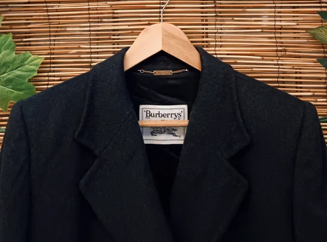 Gabardina Lana Vintage Burberrys Mujer Talla M